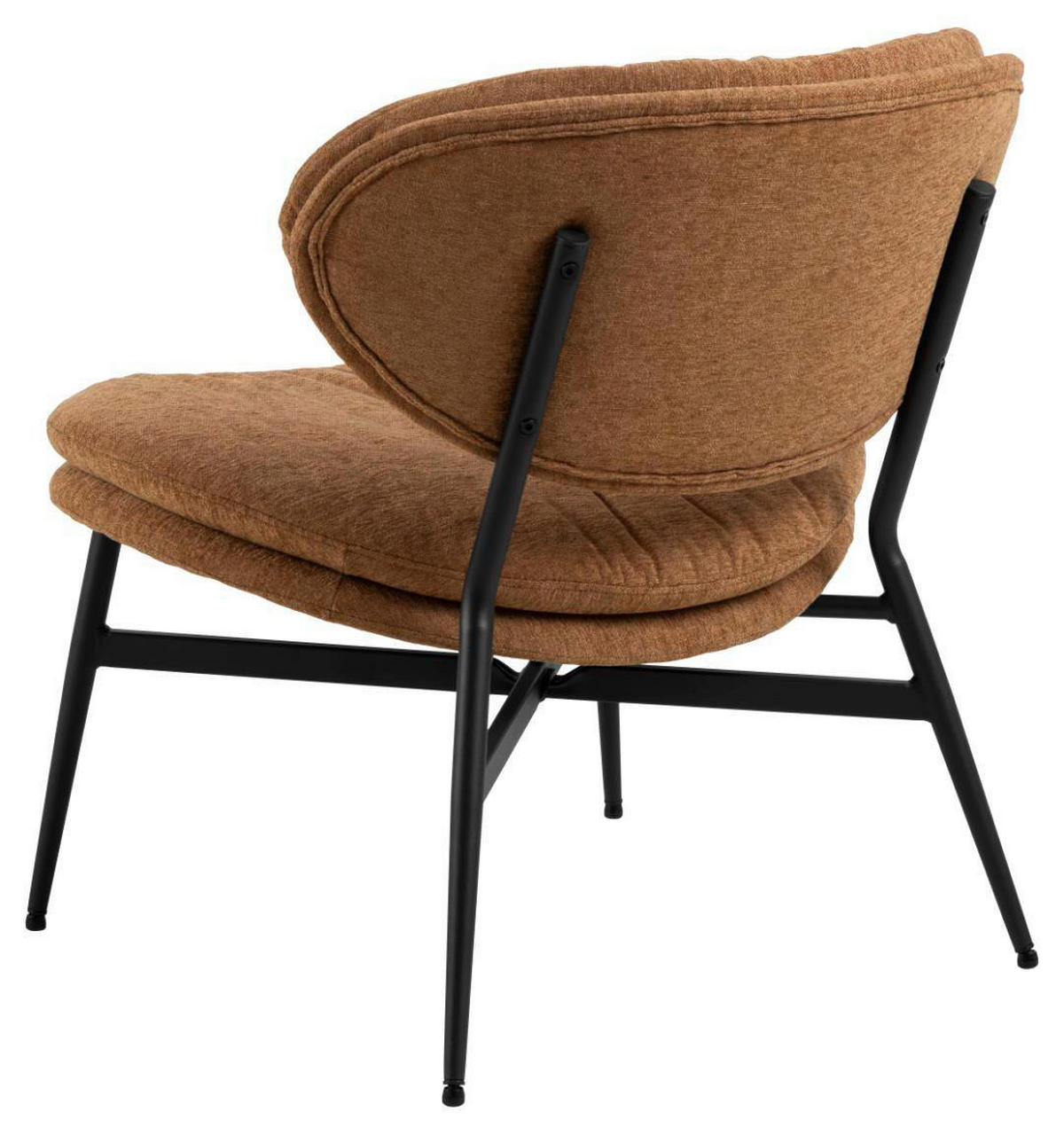 FÅTÖLJ i metall, textil terrakotta  - terrakotta, Design, metall/textil (70/73/76cm) - Best Price