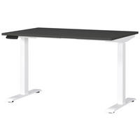 SCHREIBTISCH 120/80/72-118 cm Graphitfarben, Weiß elektrisch höhenverstellbar  - Graphitfarben/Weiß, MODERN, Holzwerkstoff/Metall (120/80/72-118cm) - Novel