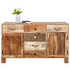 SIDEBOARD  in 140/80/44 cm  - Dunkelbraun/Messingfarben, Design, Holz/Metall (140/80/44cm) - Landscape