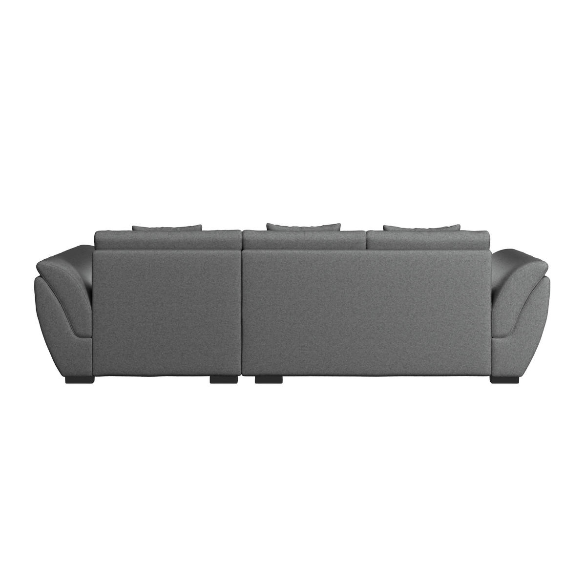ECKSOFA in Webstoff Anthrazit  - Anthrazit/Schwarz, Design, Kunststoff/Textil (278/187cm) - Livetastic