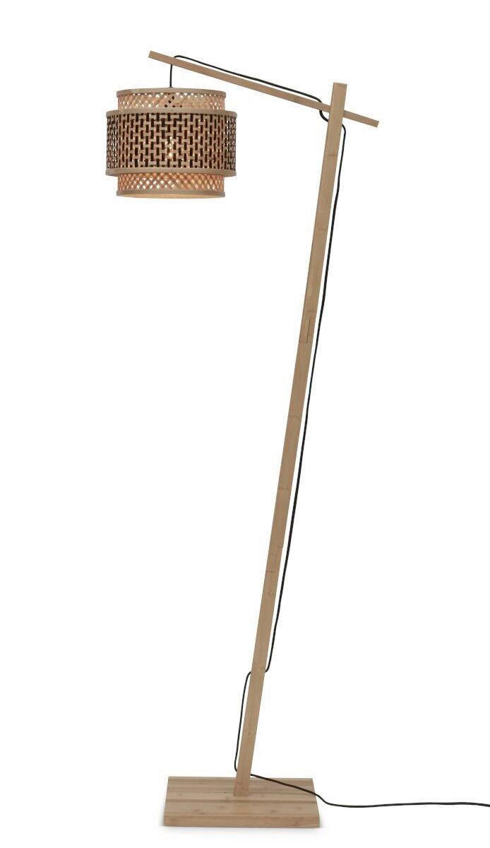 STEHLEUCHTE    - Schwarz/Naturfarben, Trend, Holz (150/31/55cm) - Good & Mojo