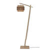 GOLVLAMPA GOOD&MOJO     - svart/naturfärgad, Trend, trä (150/31/55cm) - Good & Mojo