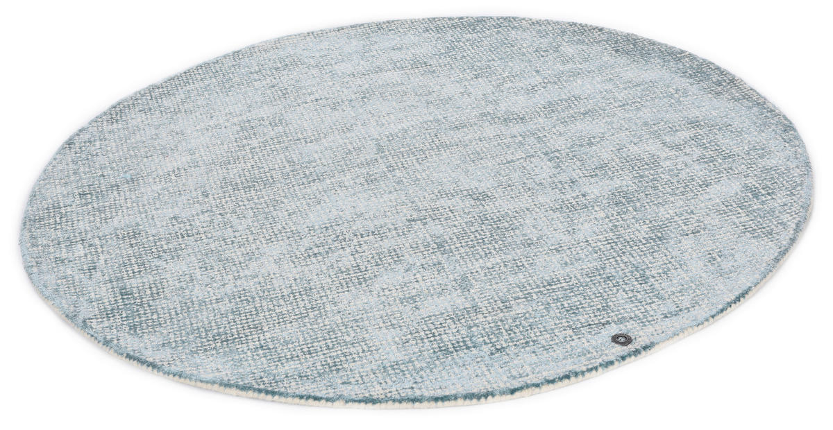 HANDWEBTEPPICH 140/140 cm Türkis  - Türkis, Basics, Textil (140/140cm) - Tom Tailor
