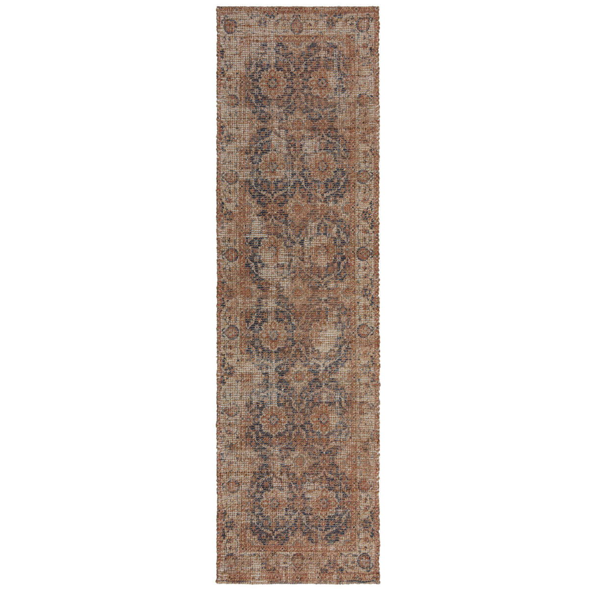 LÄUFER 60/230 cm Nadya Jute Blau  - Blau, Basics, Textil (60/230cm)