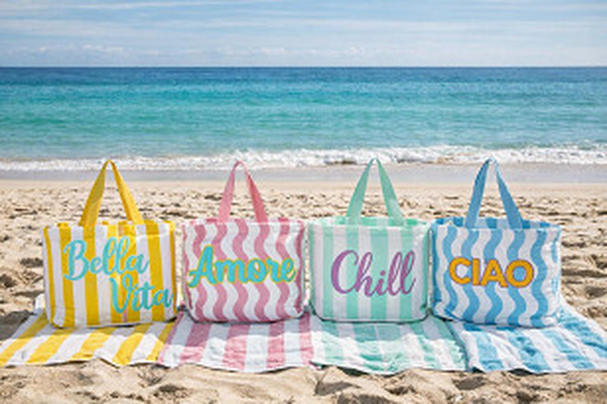 TORBA ZA PLAŽU - boje mente, Design, tekstil (44/35/10cm) - Esposa