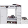 ETAGENBETT - Weiß, KONVENTIONELL, Holzwerkstoff (90/200cm) - Carryhome