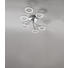 LED-DECKENLEUCHTE - Chromfarben, Design, Kunststoff/Metall (76/15/13cm) - Novel