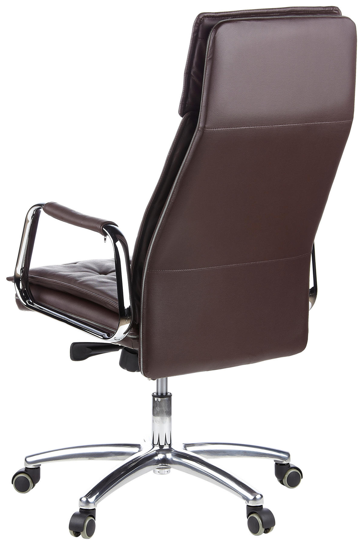 CHEFSESSEL Braun  - Braun, Basics, Leder/Kunststoff (60/130/48cm) - MID.YOU
