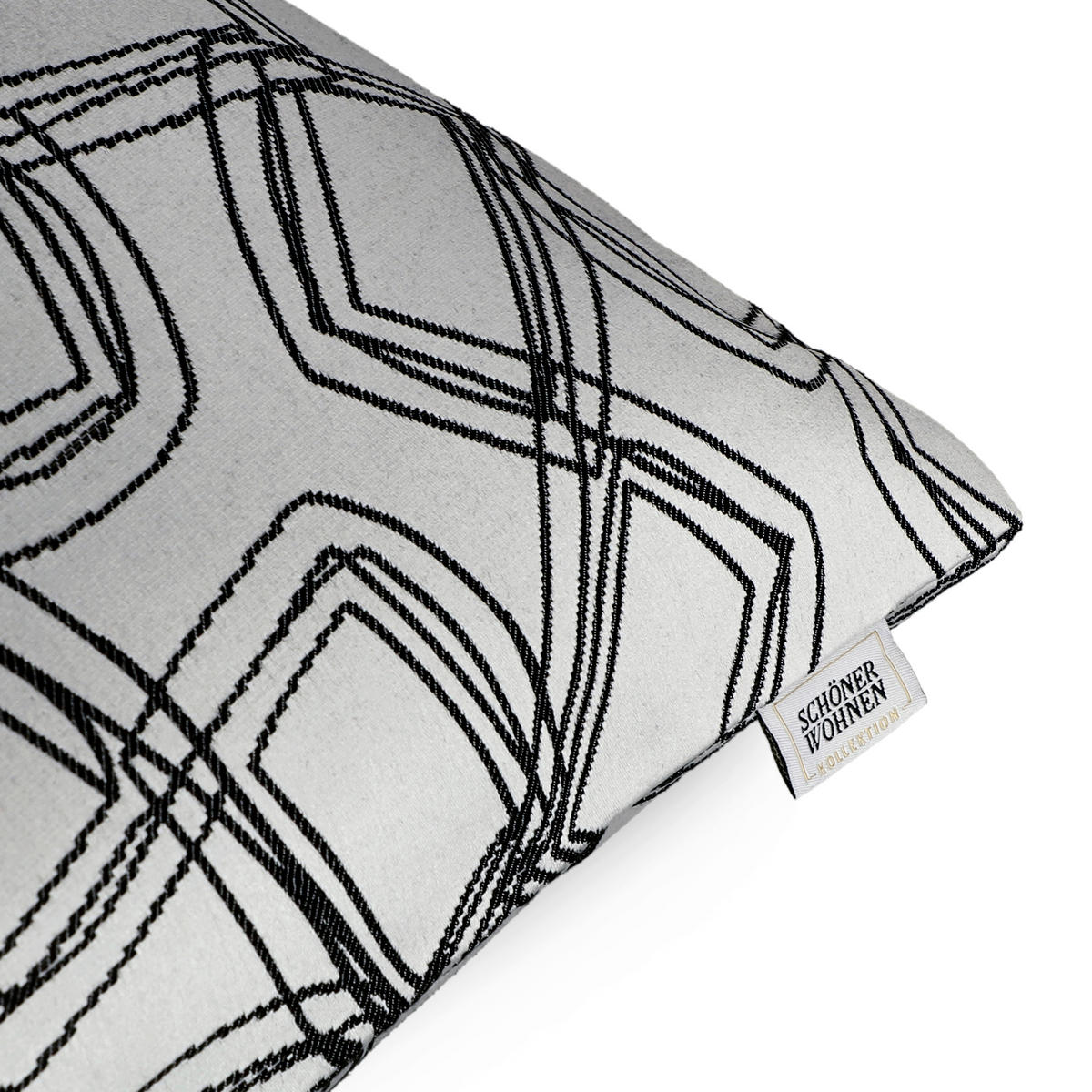 KISSENHÜLLE SW-Turn grau 58/38 cm  - Anthrazit/Hellgrau, Design, Kunststoff (58/38cm) - Schöner Wohnen