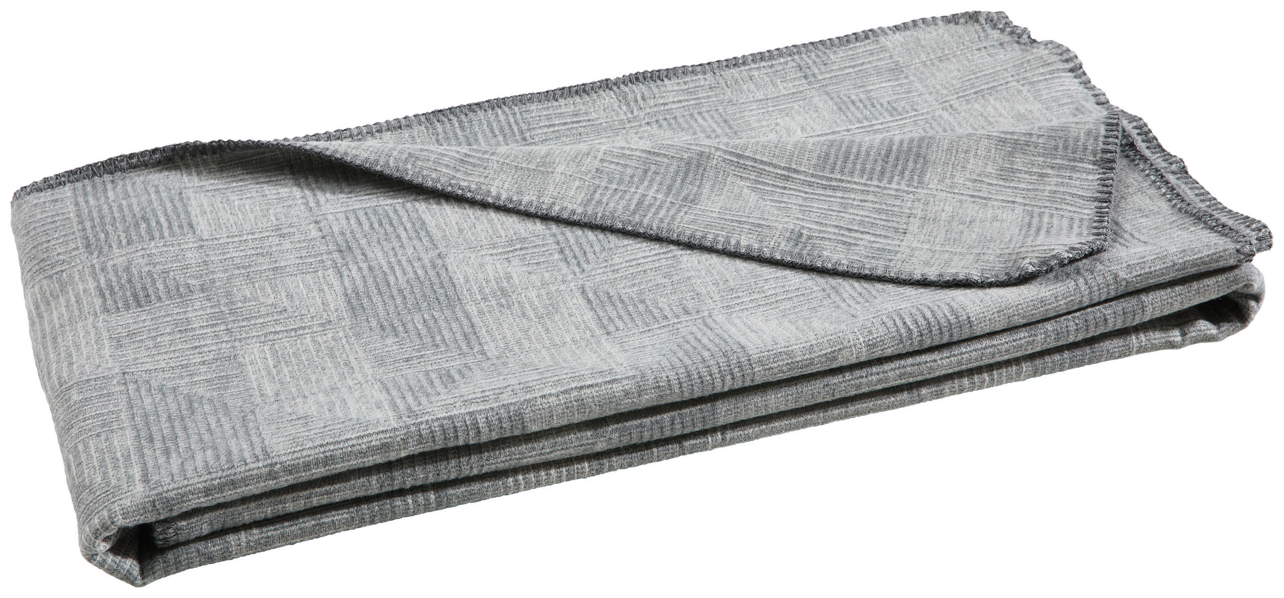 WOHNDECKE MInerva 150/200 cm  - Lavagrau, Basics, Textil (150/200cm) - Bio:Vio