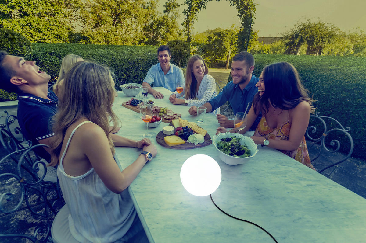 LED-AUßENLEUCHTE BULY 20/17/20 cm   - Transparent, Basics, Kunststoff (20/17/20cm) - New Garden