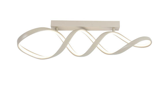 LED-DECKENLEUCHTE 80/17/23 cm   - Sandfarben, Design, Kunststoff/Metall (80/17/23cm) - Novel