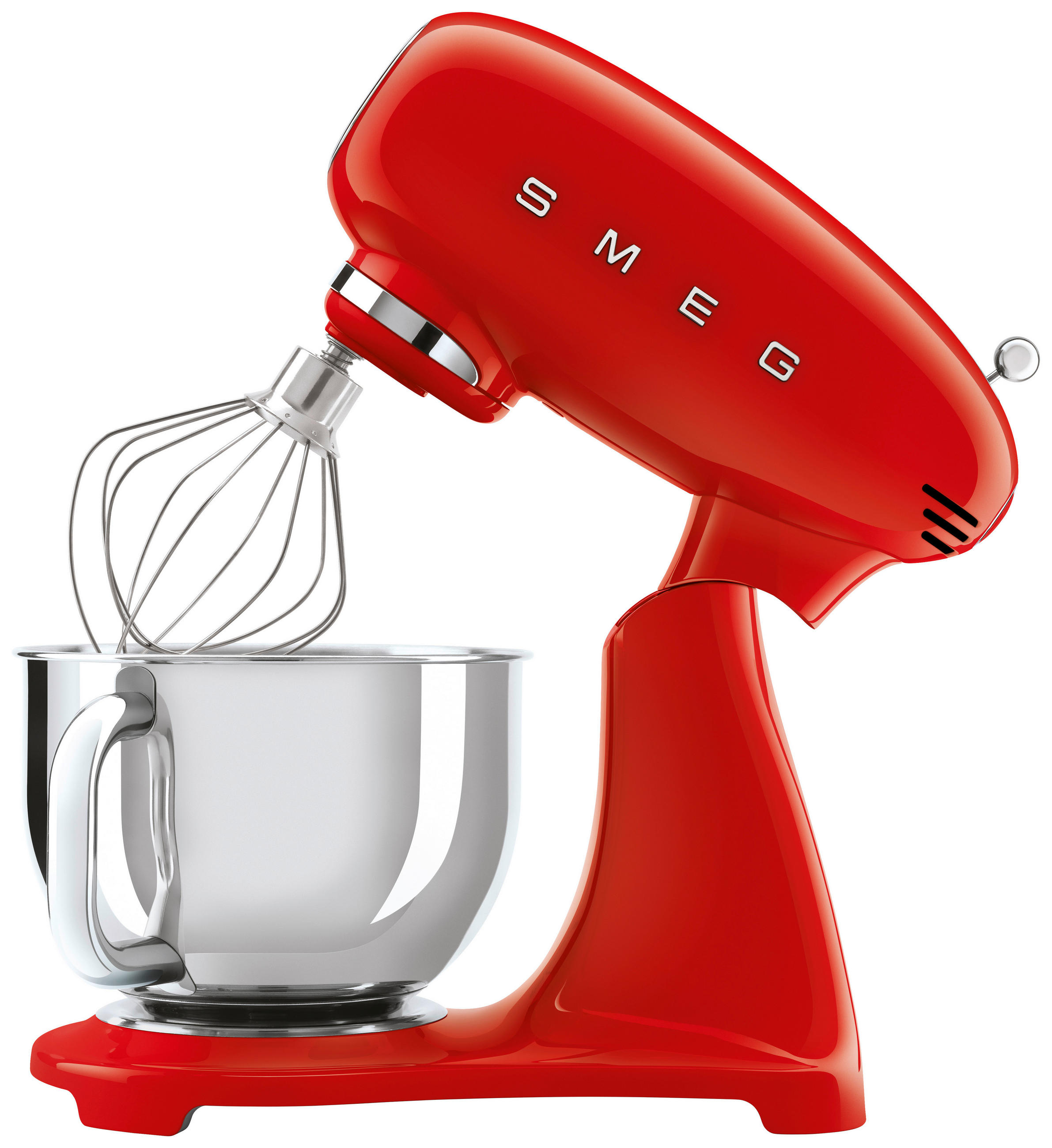 KÜCHENMASCHINE - Rot/Alufarben, Basics, Metall (40,5/37,8/22,1cm) - SMEG