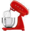 KÜCHENMASCHINE - Rot/Alufarben, Basics, Metall (40,5/37,8/22,1cm) - SMEG