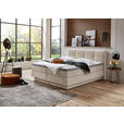 BOXSPRINGBETT 160/200 cm  in Naturfarben  - Schwarz/Naturfarben, KONVENTIONELL, Kunststoff/Textil (160/200cm) - Carryhome
