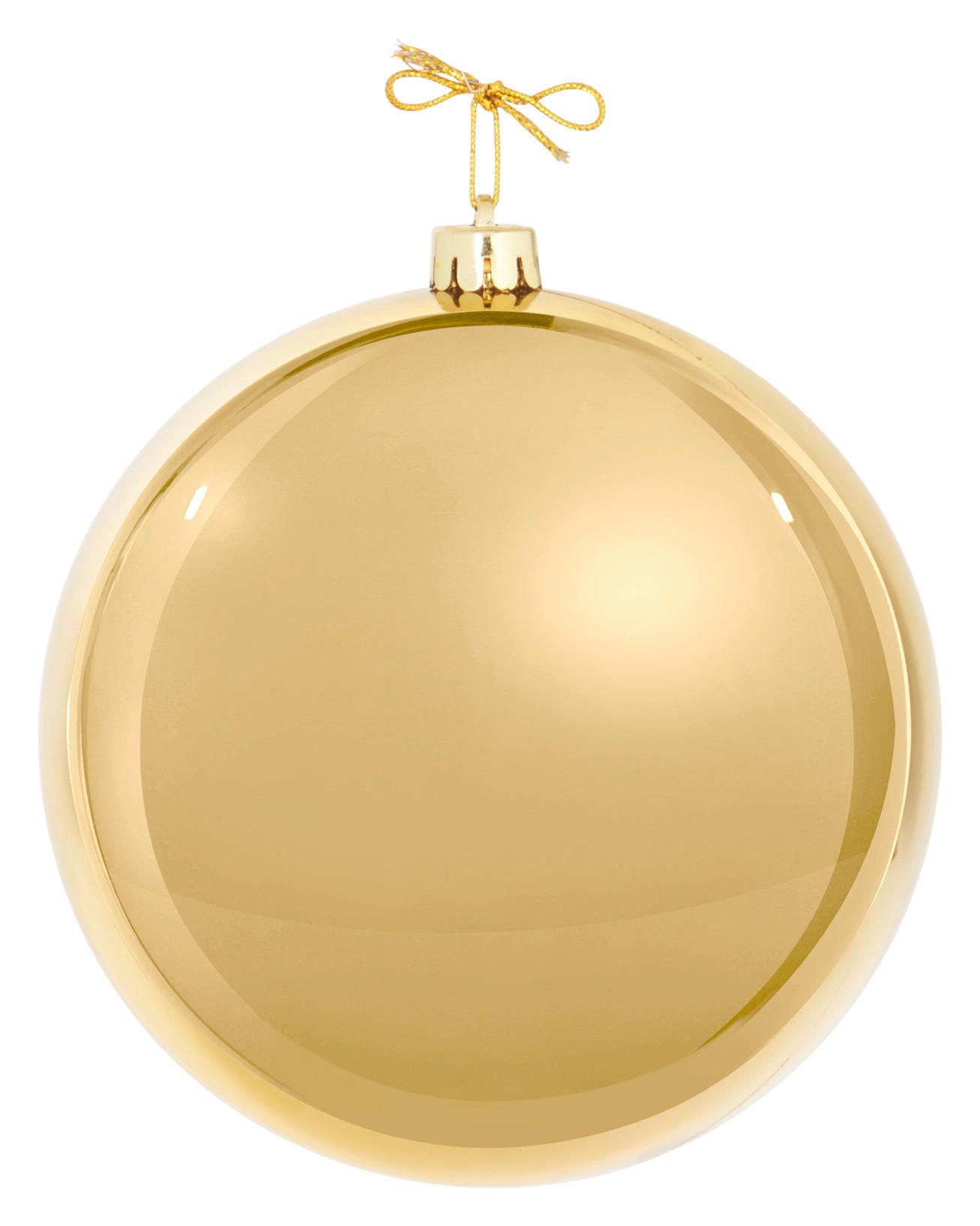 Glob De Crăciun - auriu, Basics, plastic (14cm) - X-Mas