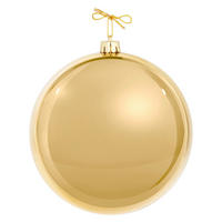 Glob De Crăciun - auriu, Basics, plastic (14cm) - X-Mas