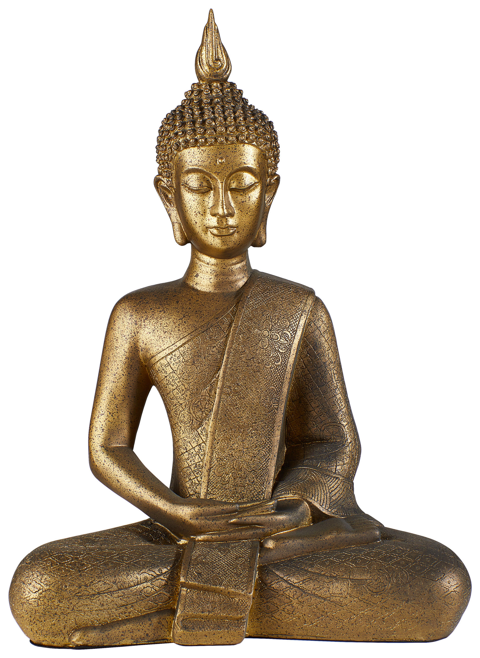 BUDDHA 31/17/43 cm  - Bronzefarben, Basics, Kunststoff (31/17/43cm)