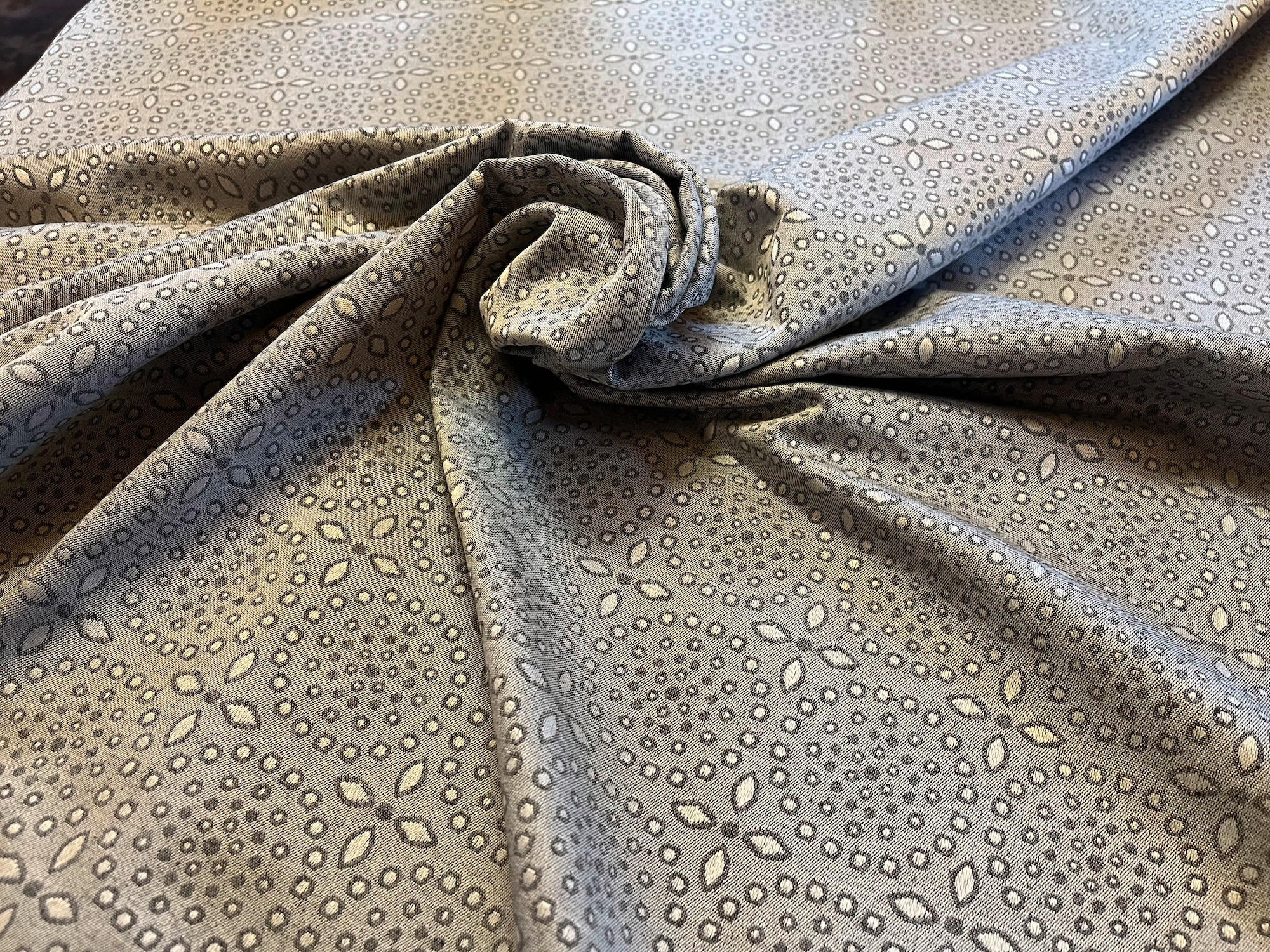 ASZTALI FUTÓ 50/150 cm   - natúr/szürke, Basics, textil (50/150cm)
