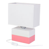 TISCHLEUCHTE 20/10,5/27 cm   - Naturfarben/Rosa, Basics, Holz (20/10,5/27cm)