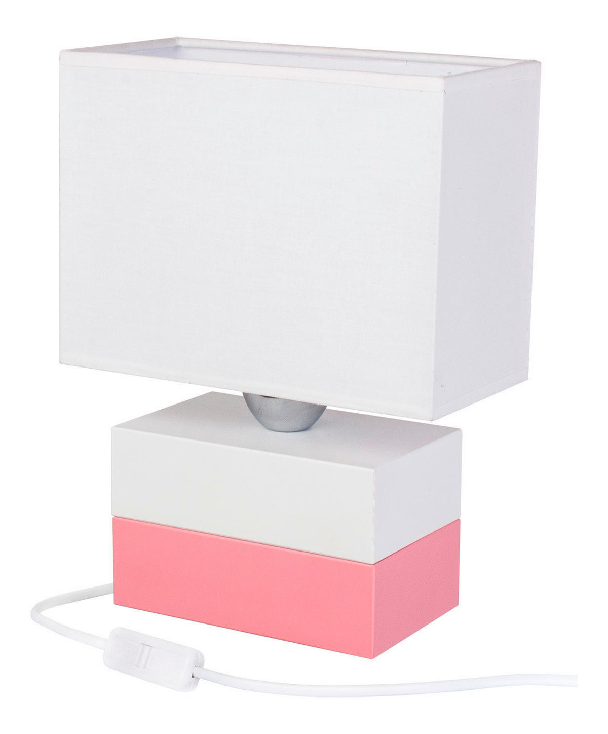 TISCHLEUCHTE 20/10,5/27 cm   - Naturfarben/Rosa, Basics, Holz (20/10,5/27cm)