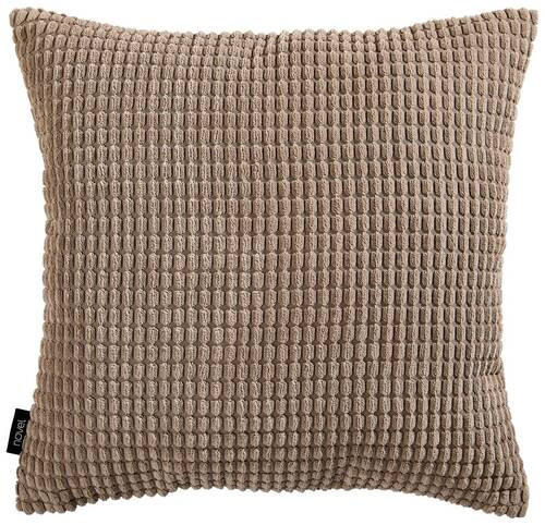 PÁRNAHUZAT 45/45 cm  - szürkésbézs, Konventionell, textil (45/45cm) - Novel