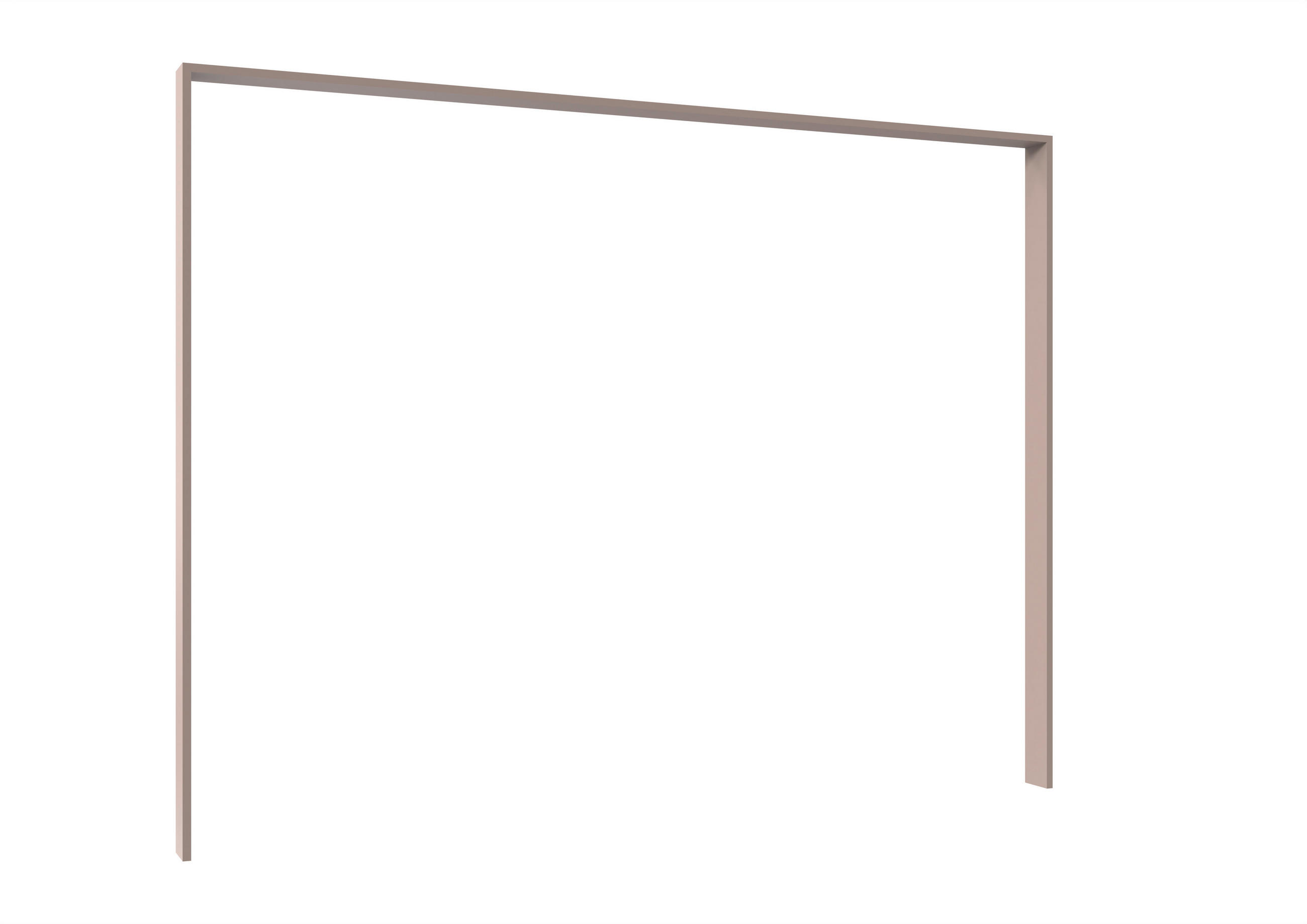 DÍSZKERET - bézs/szürke, Modern, faalapú anyag (228/213/12cm) - Hom`in