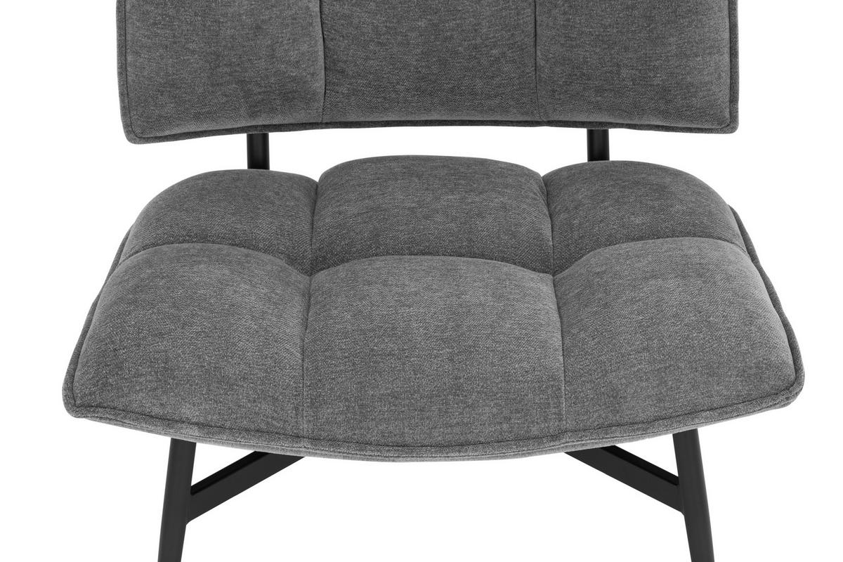 KŘESLO, textil, šedá - šedá/černá, Moderní, kov/textil (70/80/74cm) - P & B
