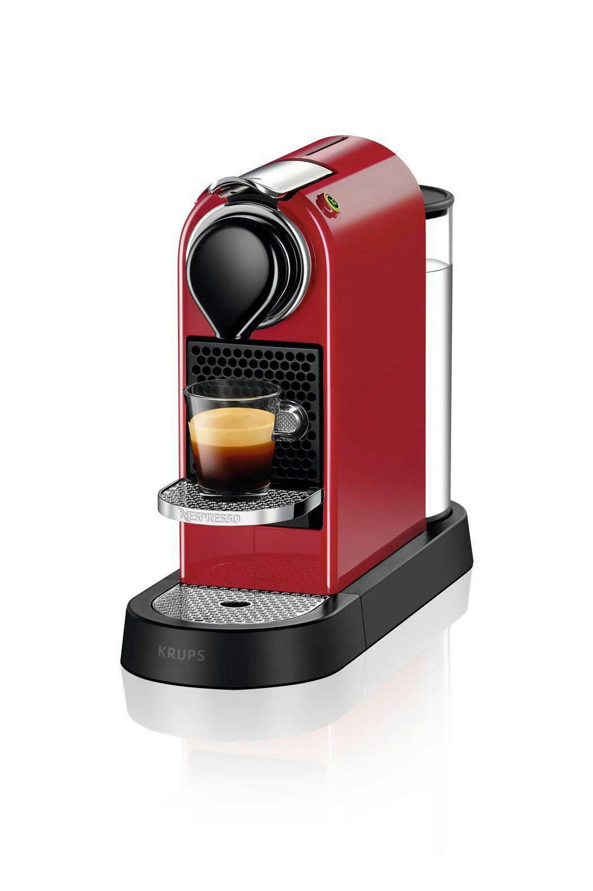 KAPSELMASCHINE  - Kirschrot, Basics, Kunststoff (37.2/13/27.8cm) - Nespresso