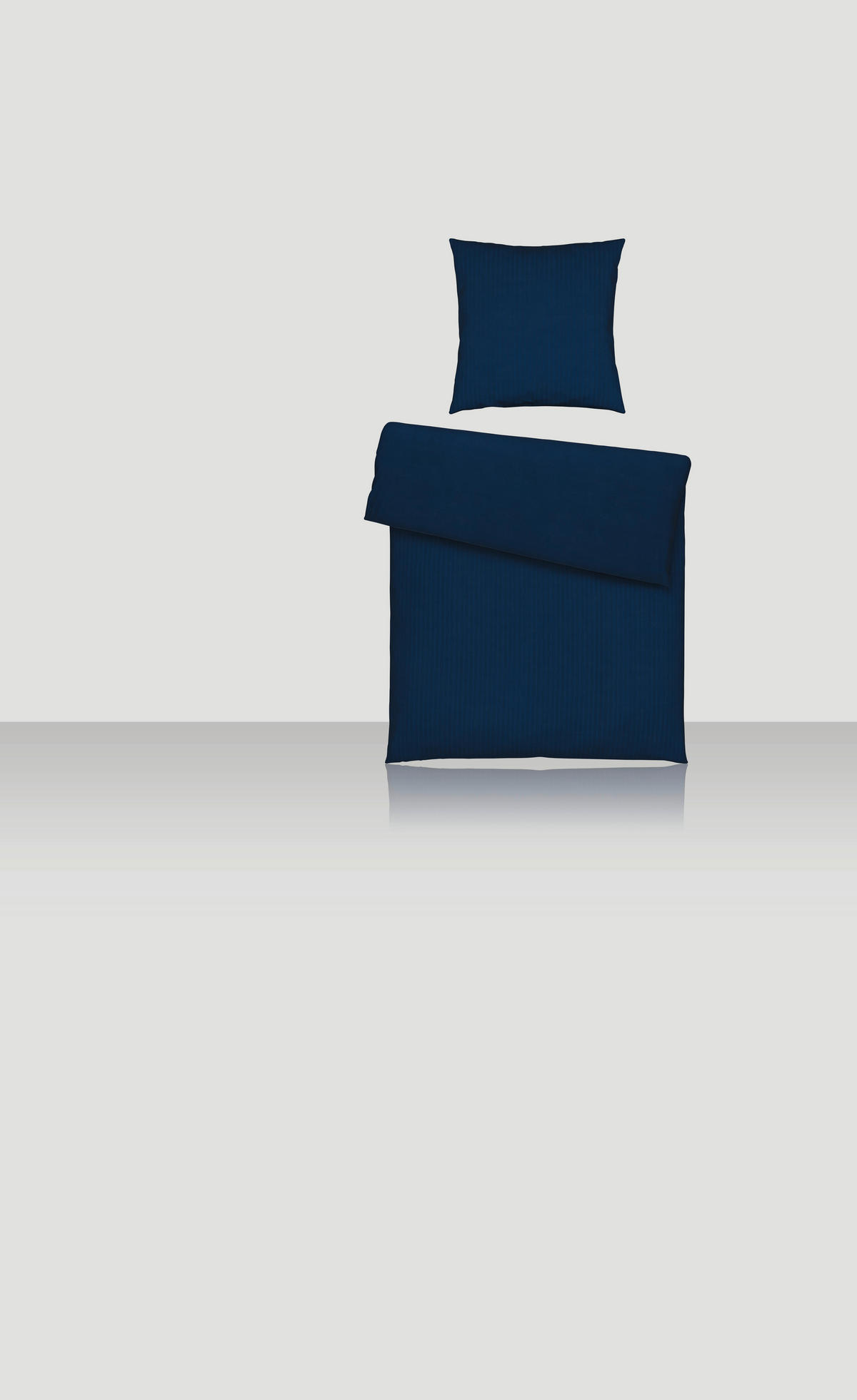 BETTWÄSCHE BANDA Makosatin 135/200 cm  - Blau, Basics, Textil (135/200cm) - Novel