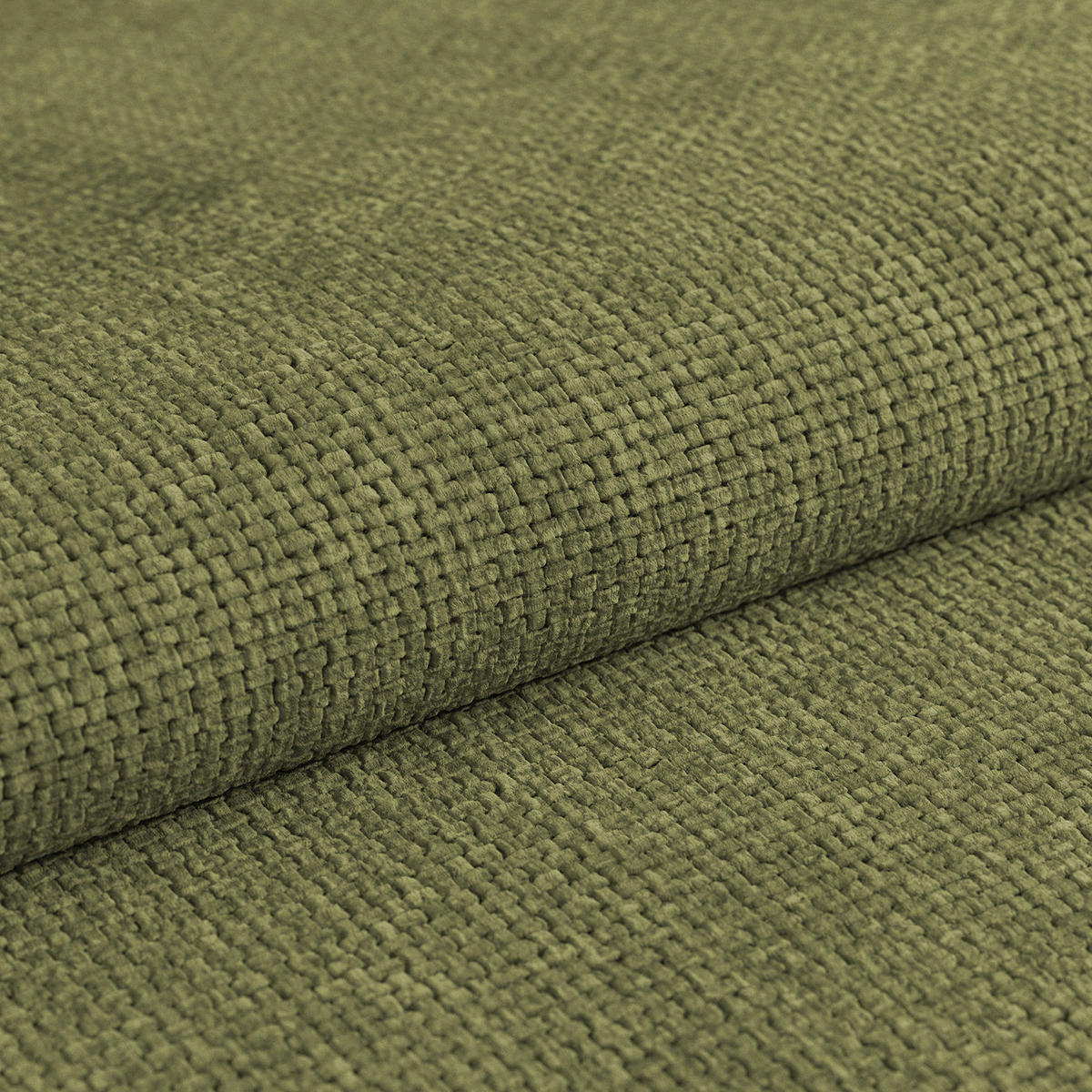 HOCKER in Textil Khaki  - Khaki, Modern, Textil/Metall (90/44/73cm) - MID.YOU