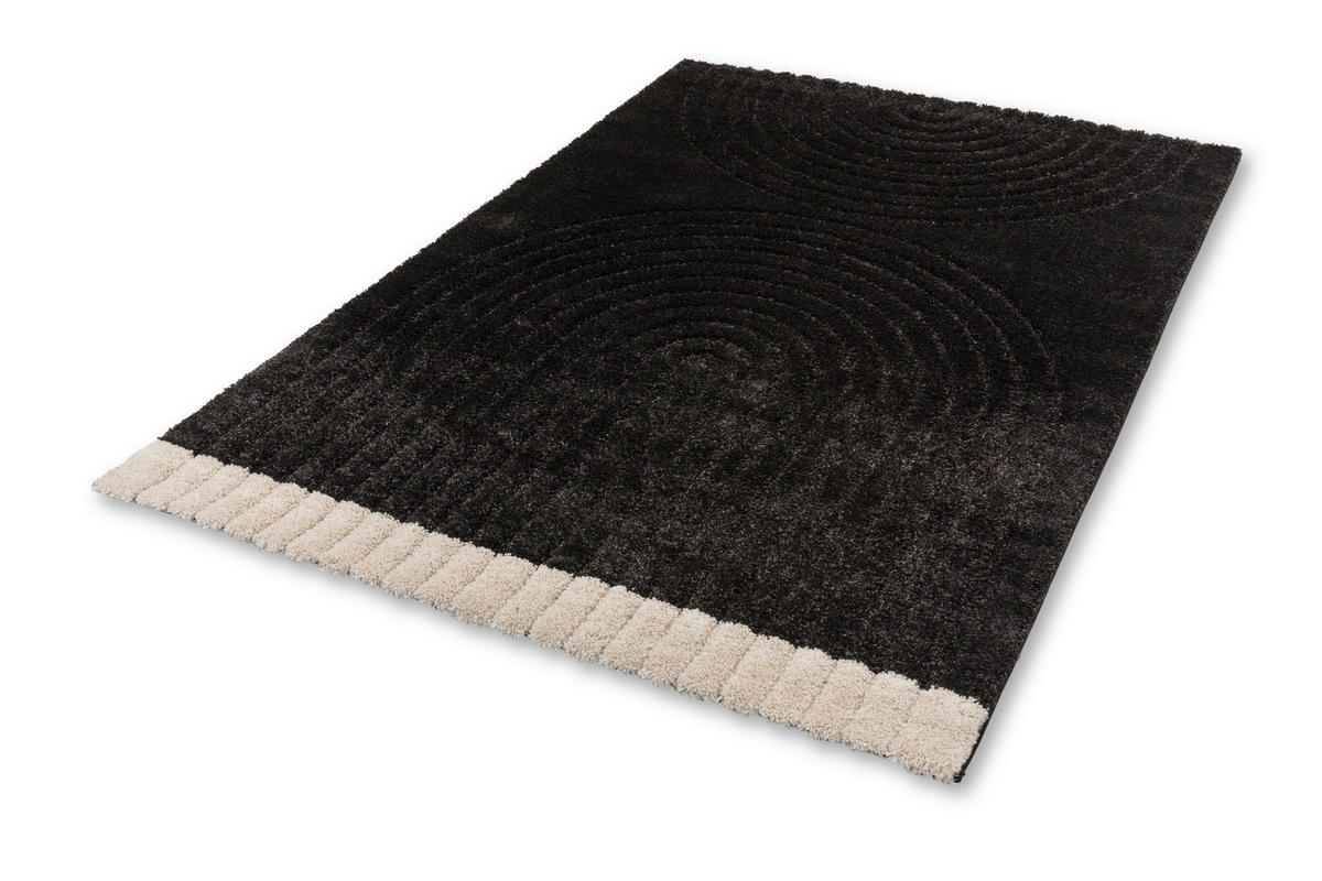 WEBTEPPICH 160/230 cm Schwarz  - Schwarz, Design, Textil (160/230cm) - Schöner Wohnen
