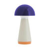 LED-TISCHLEUCHTE REMEMBER 9,5/18 cm  - Blau/Creme, Basics, Kunststoff (9,5/18cm) - REMEMBER