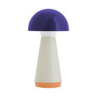 LED-TISCHLEUCHTE REMEMBER 9,5/18 cm  - Blau/Creme, Basics, Kunststoff (9,5/18cm) - REMEMBER