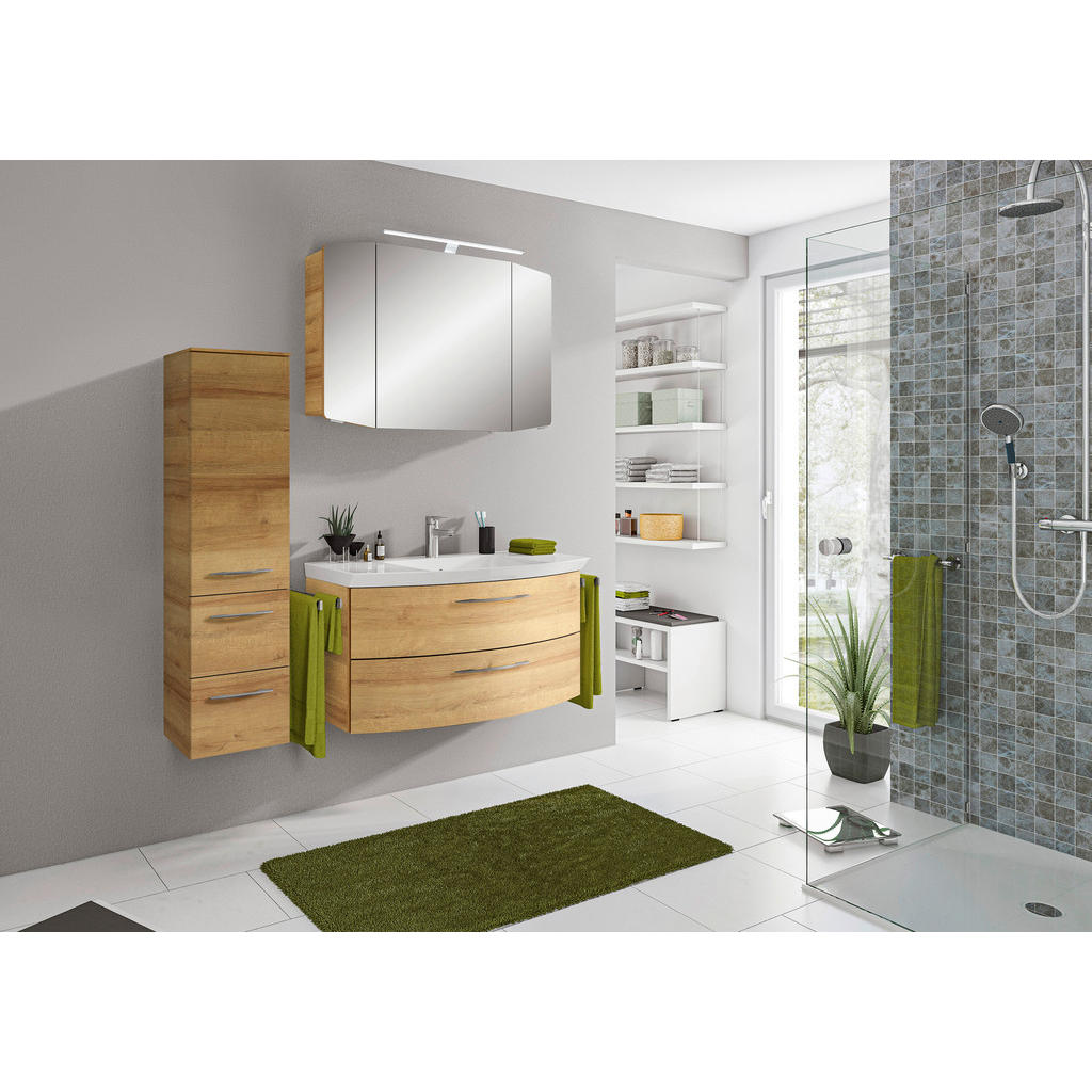 Thumbnail - Pelipal Badezimmer Cassca, Eiche, Metall, 4-teilig, 8 Fächer, ingesamt 4 Schublade(n),2 Schublade(n) Schubladen, 131 cm,...