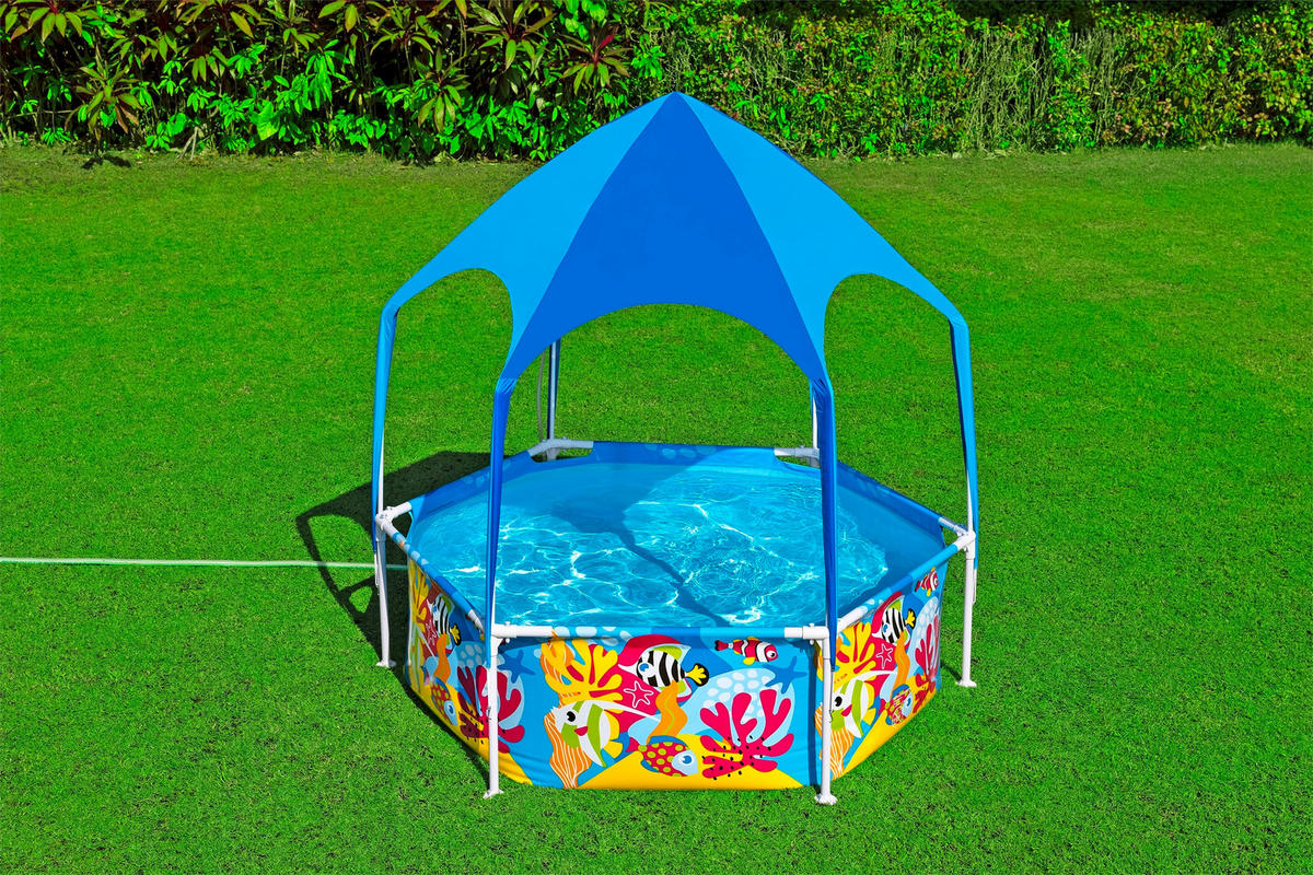 DĚTSKÝ BAZÉNEK 183/51 cm - vícebarevná, Basics, kov/plast (183/51cm) - Bestway