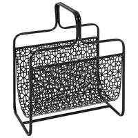 STOJAN NA NOVINY, černá - černá, kov (37/45/22cm) - Carryhome