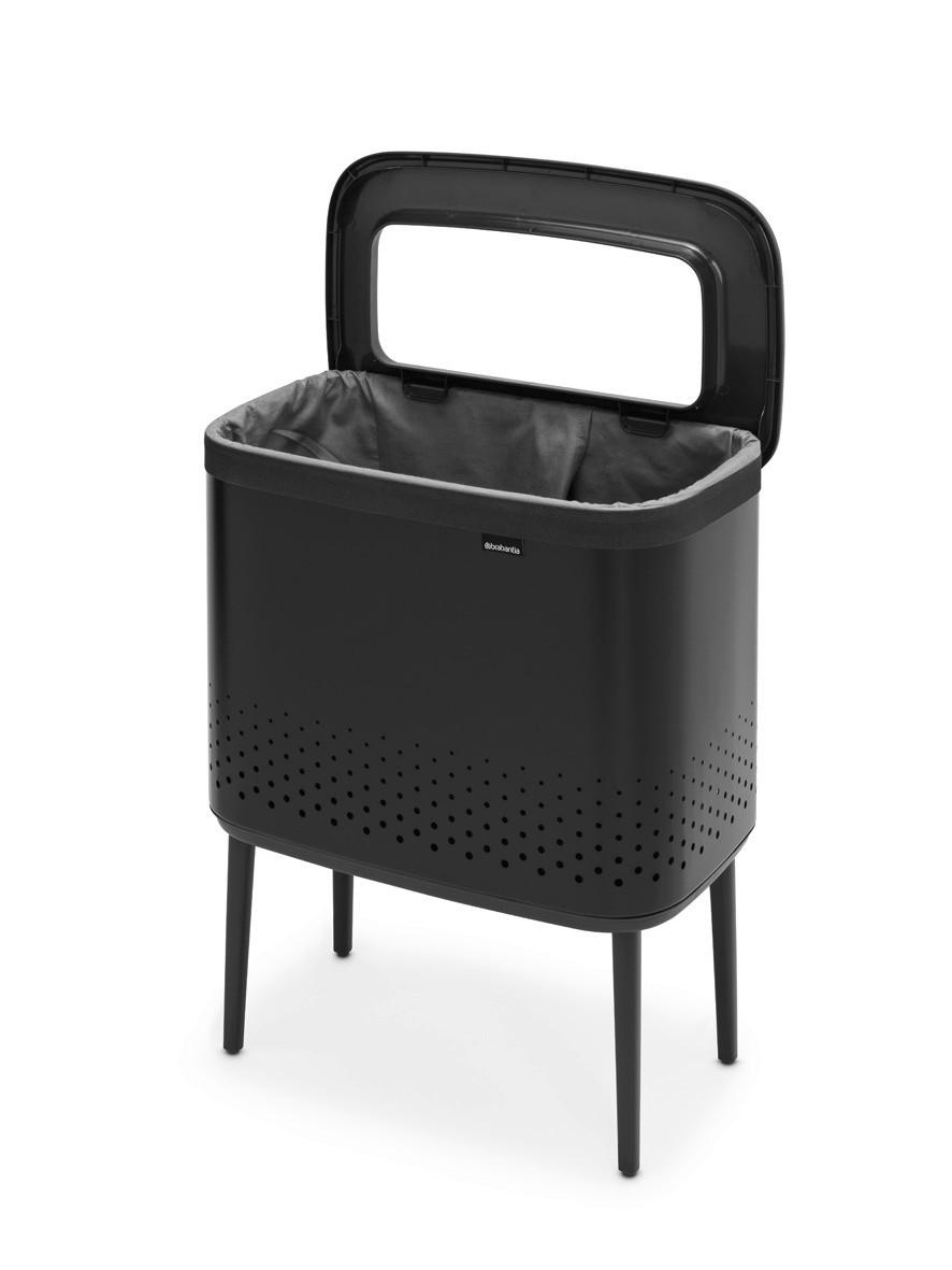 WÄSCHETONNE - Schwarz, Basics, Metall (54/67/32cm) - Brabantia