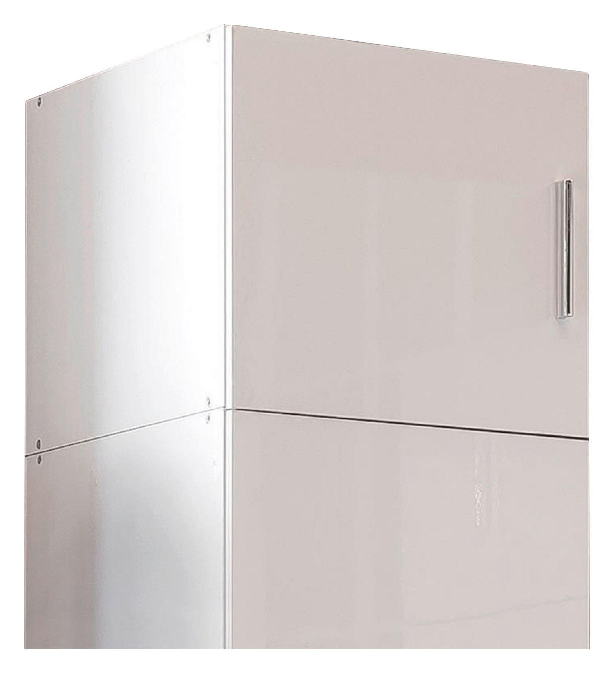 AUFSATZSCHRANK 45/40/54 cm  in  - Chromfarben/Weiß, KONVENTIONELL, Holzwerkstoff/Kunststoff (45/40/54cm) - Xora