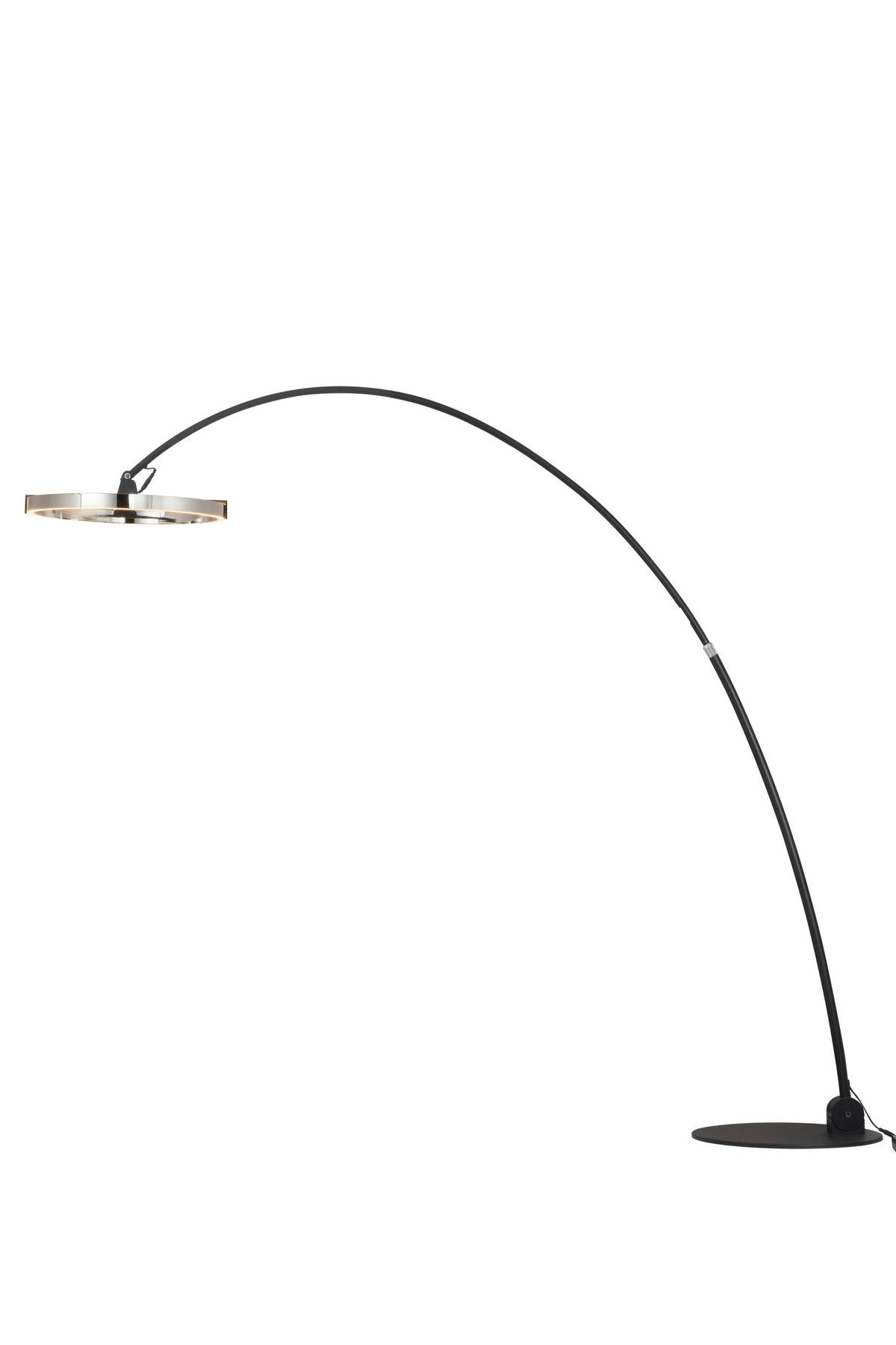 LED STOJACÍ LAMPA, 203/50/205,5 cm - černá/čiré, Trend, kov/plast (203/50/205,5cm) - Dieter Knoll