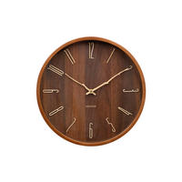 WANDUHR Rama Braun  - Braun, Basics, Holzwerkstoff (30cm) - Karlsson