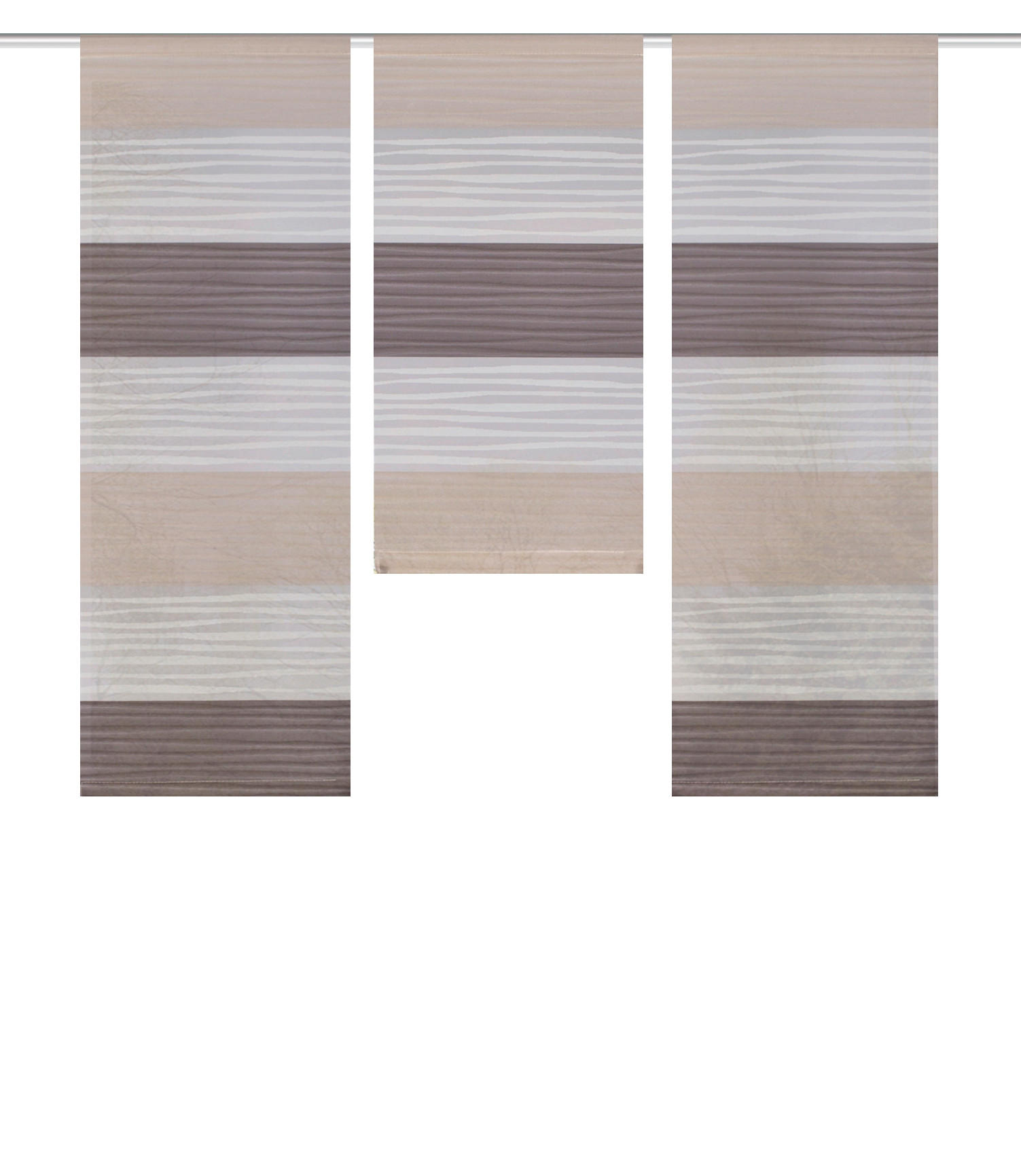 FLÄCHENVORHANG  3 Stück  blickdicht   30/80 cm  - Bernsteinfarben, KONVENTIONELL, Textil (30/80cm)