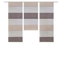FLÄCHENVORHANG  3 Stück  blickdicht   30/80 cm  - Bernsteinfarben, KONVENTIONELL, Textil (30/80cm)
