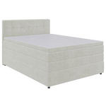 BOXSPRINGBETT 140/200 cm  in Creme  - Creme/Schwarz, KONVENTIONELL, Kunststoff/Textil (140/200cm) - Carryhome