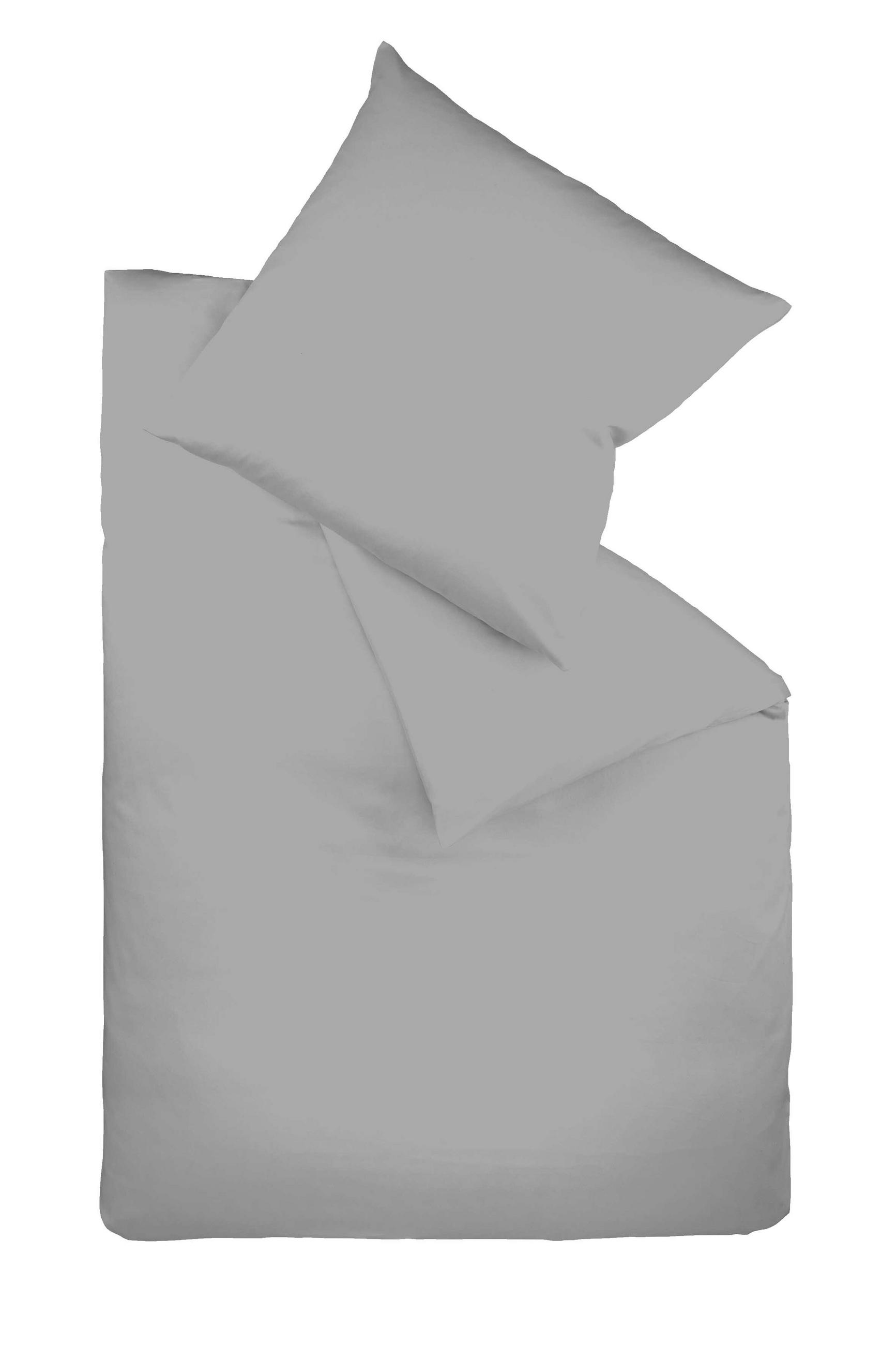 BETTWÄSCHE Satin 200/220 cm  - Grau, Basics, Textil (200/220cm) - Fleuresse