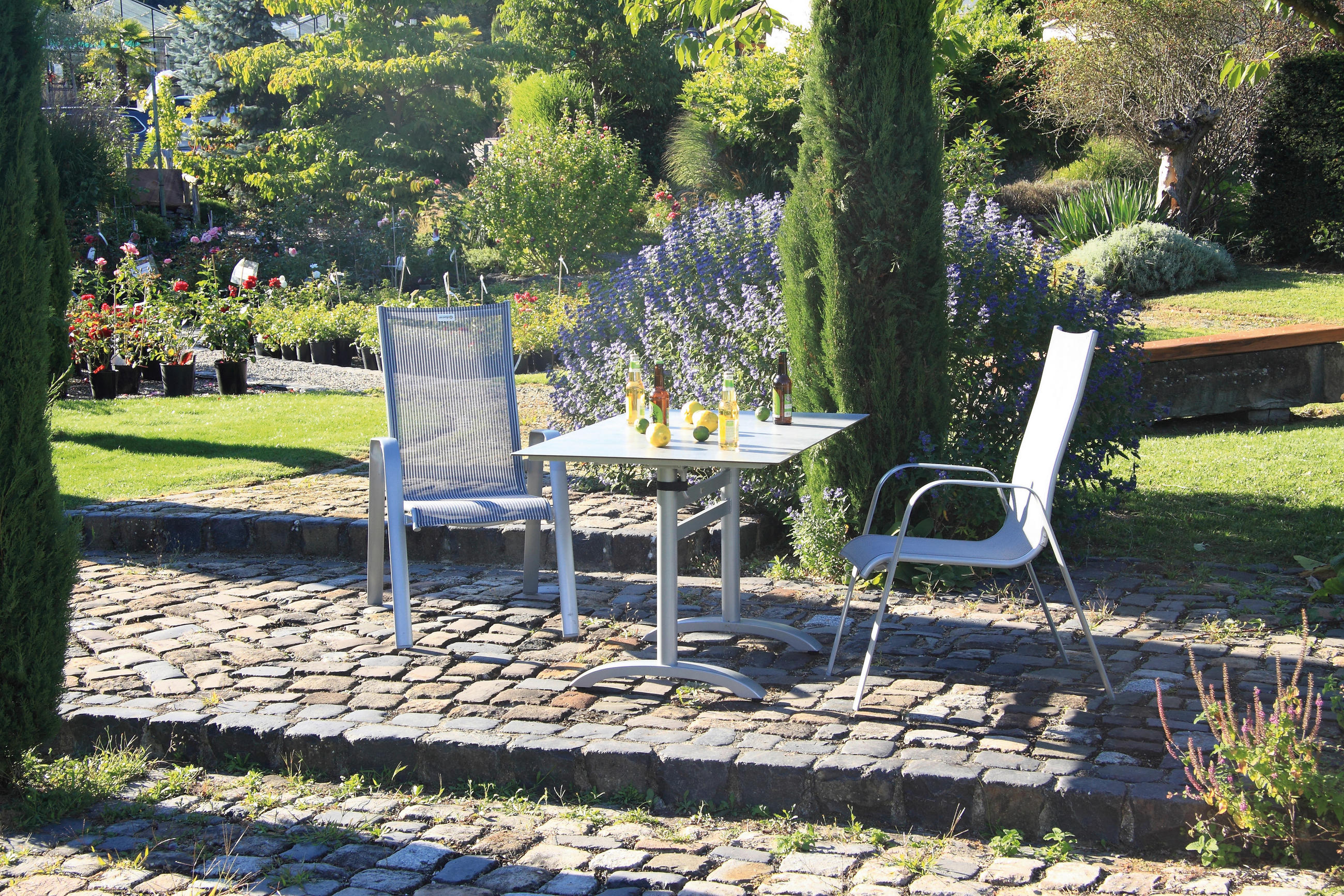GARTENKLAPPTISCH 120/80/72 cm Metall, Holzwerkstoff  - Platinfarben/Grau, Basics, Holzwerkstoff/Metall (120/80/72cm)