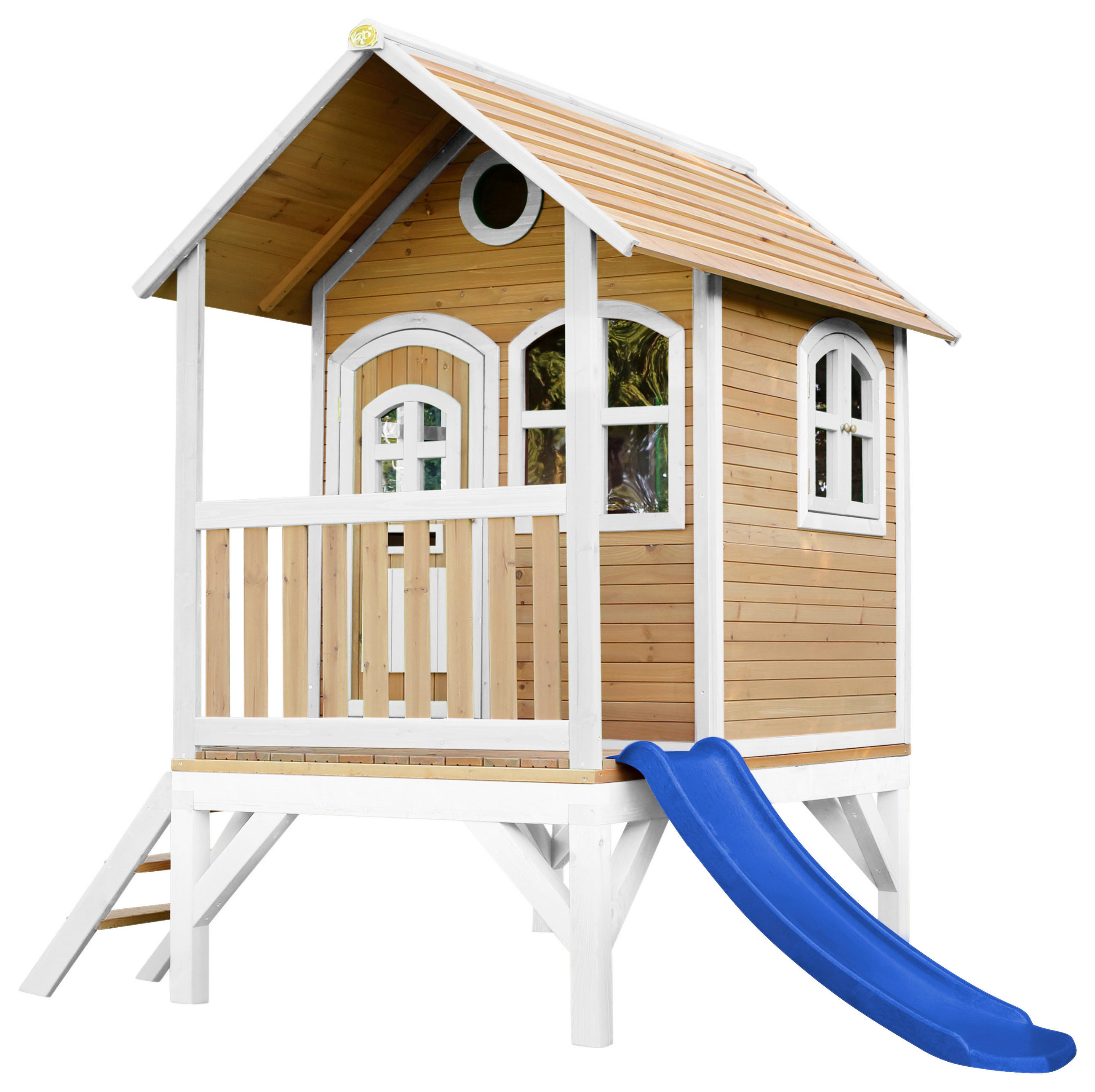 XXXLutz Spielhaus Blau, Braun, Weiß 287x231x191 cm