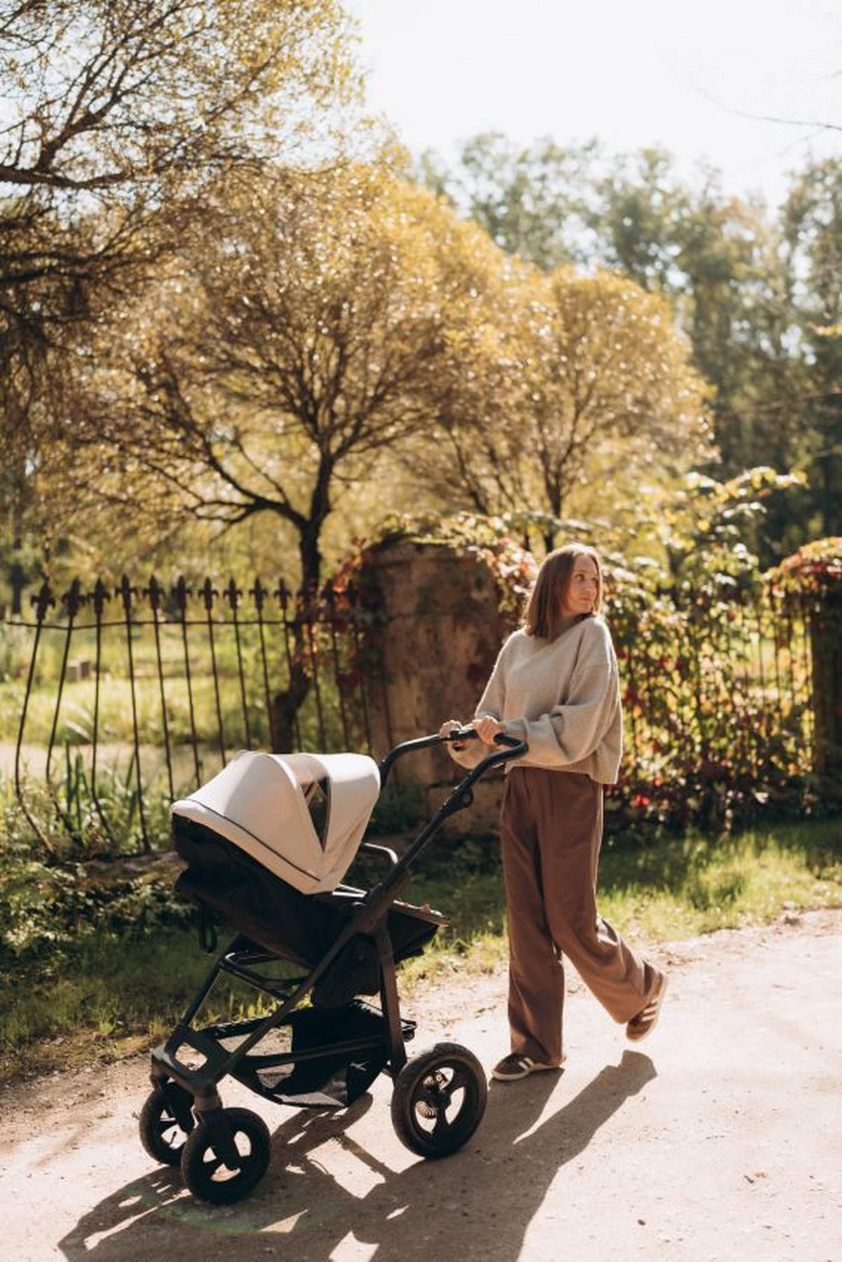 KOMBIKINDERWAGEN    - Anthrazit, Basics, Metall (57/110/108cm) - TFK