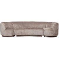 BIGSOFA Popular Chenille Taupe  - Taupe, Design, Textil (290/72/97cm) - Livetastic