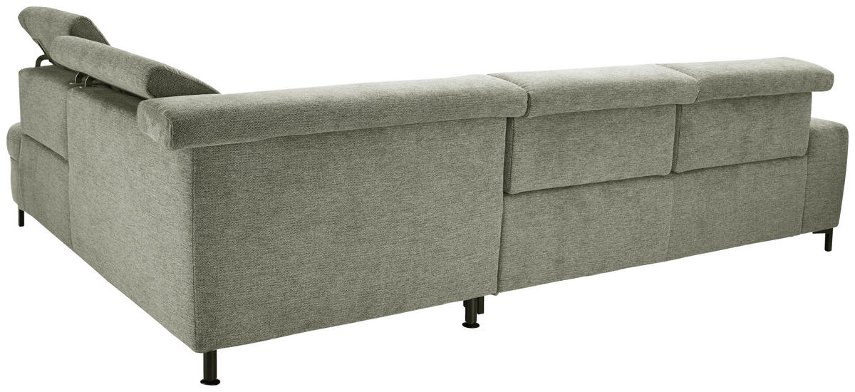 Freisteller von SetOne by Musterring ECKSOFA Grün Webstoff.